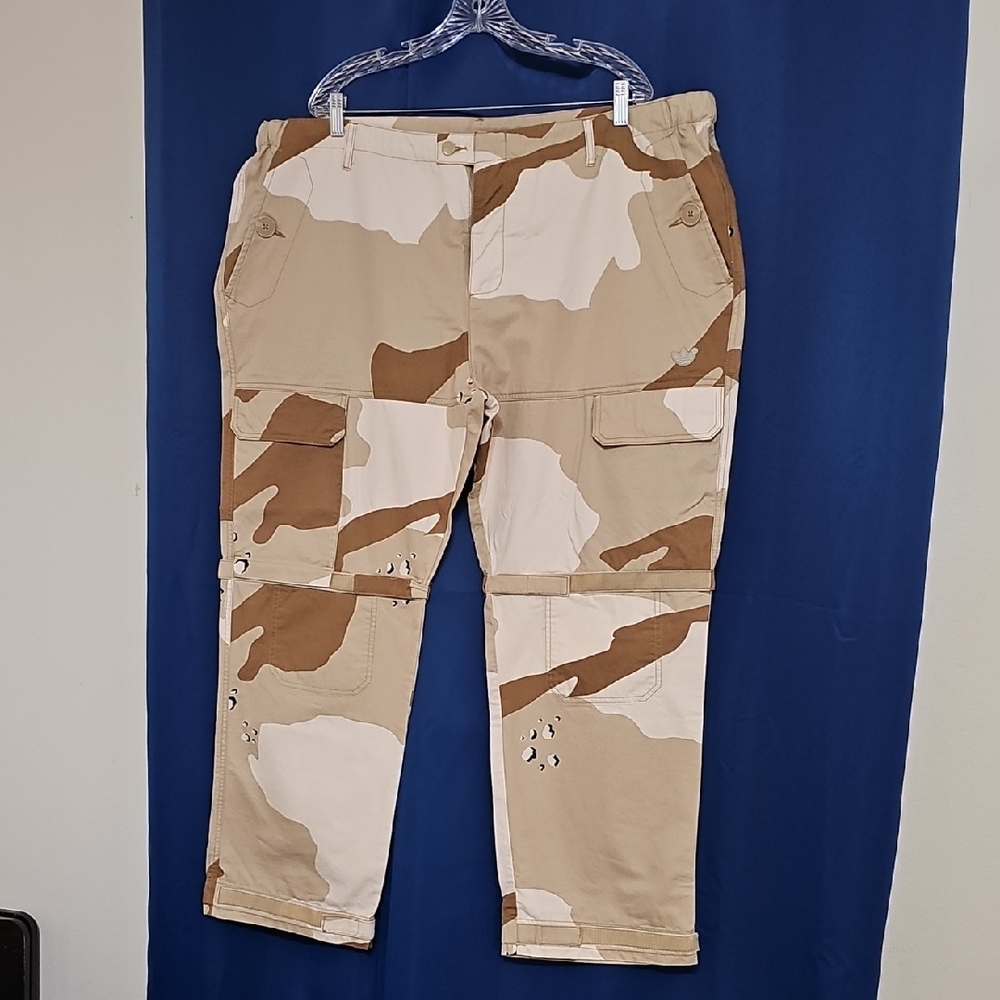adidas Tan and Cream Cargo Pants